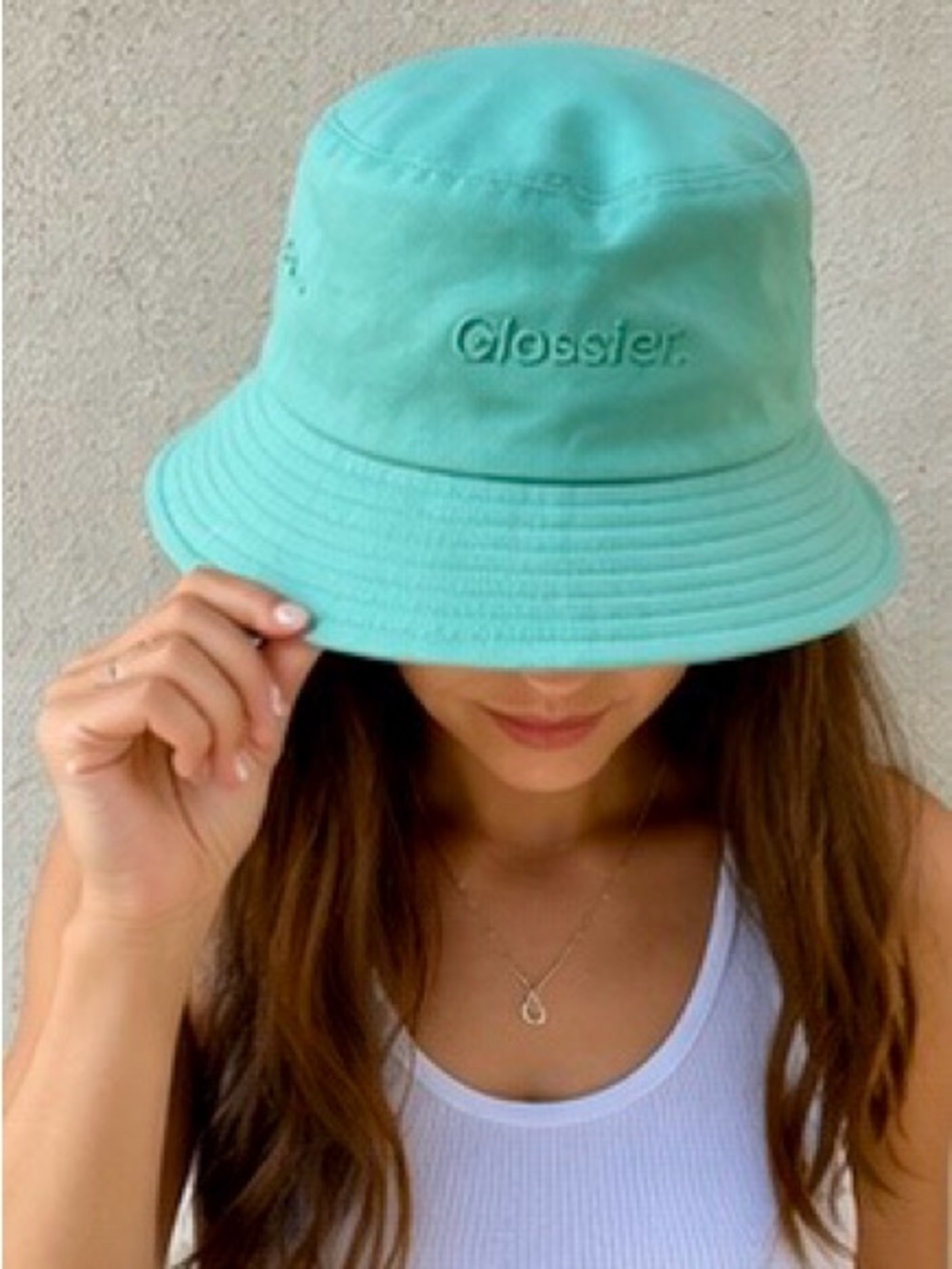 Glossier Chicago Exclusive Bucket Hat NWT Rare Green